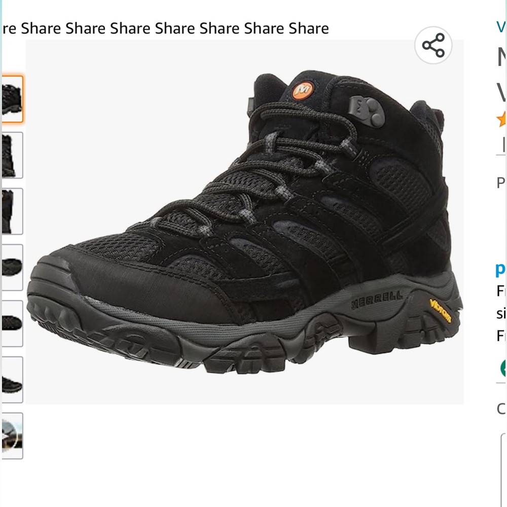 Merrell Moab 2 vent mid hiking boots